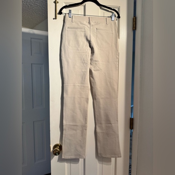 NEW Quince Ultra Stretch Ponte Slacks Pants 4 Pocket Ecru Tan Small NWT - Picture 6 of 9